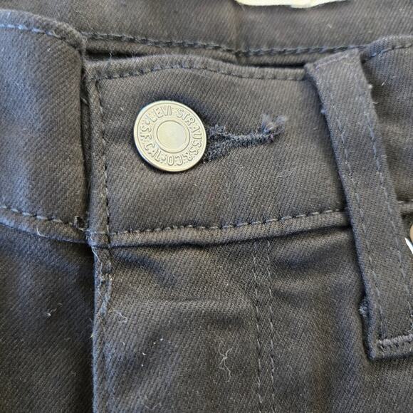 Levi's Women's Straight Leg Jeans - Midnight Black - Picture 7 of 9